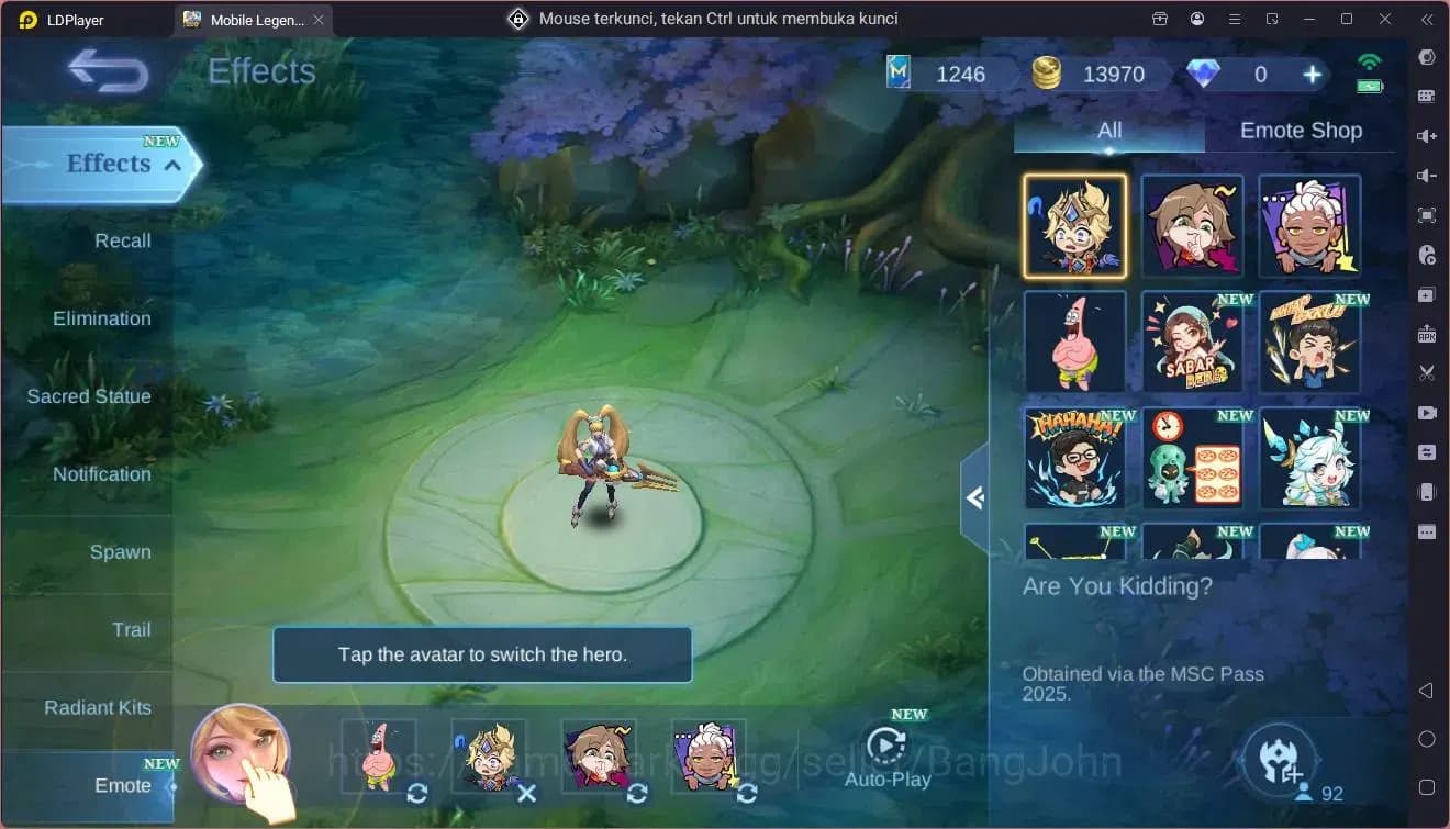 Mobile Legends: Bang Bang Accounts GlobalHero 92|Skin 132|Legend Lesley|CC Natalia|Sp image 15