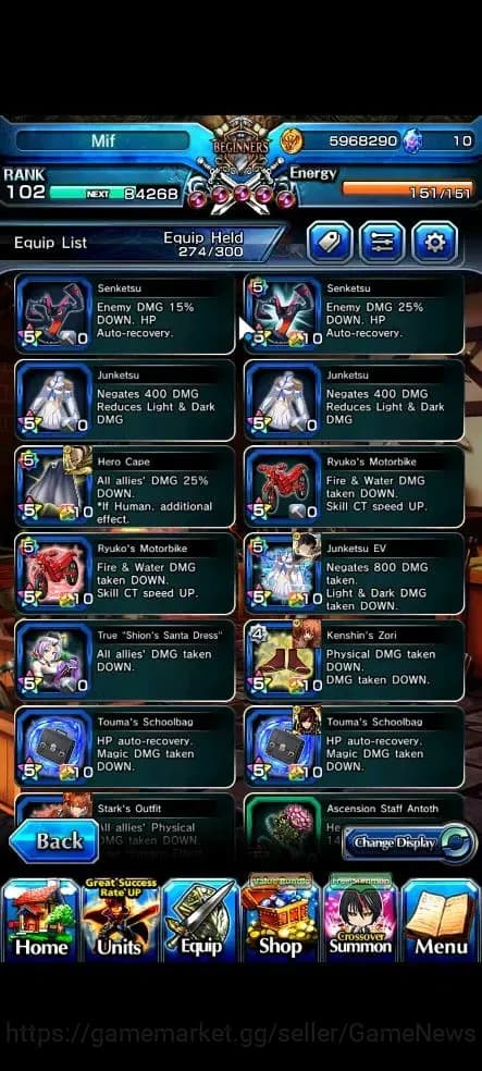 Grand Summoners Accounts Global|Rank 102|22 Ascend+10 TW|[Inumuta,Fen,Madok image 19