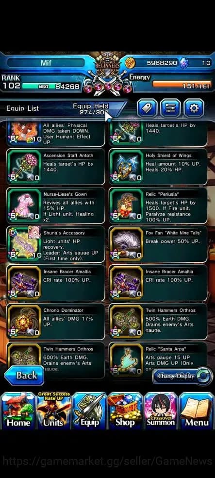 Grand Summoners Accounts Global|Rank 102|22 Ascend+10 TW|[Inumuta,Fen,Madok image 20