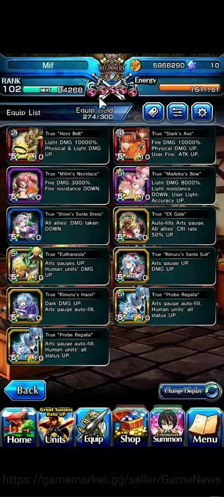 Grand Summoners Accounts Global|Rank 102|22 Ascend+10 TW|[Inumuta,Fen,Madok image 7