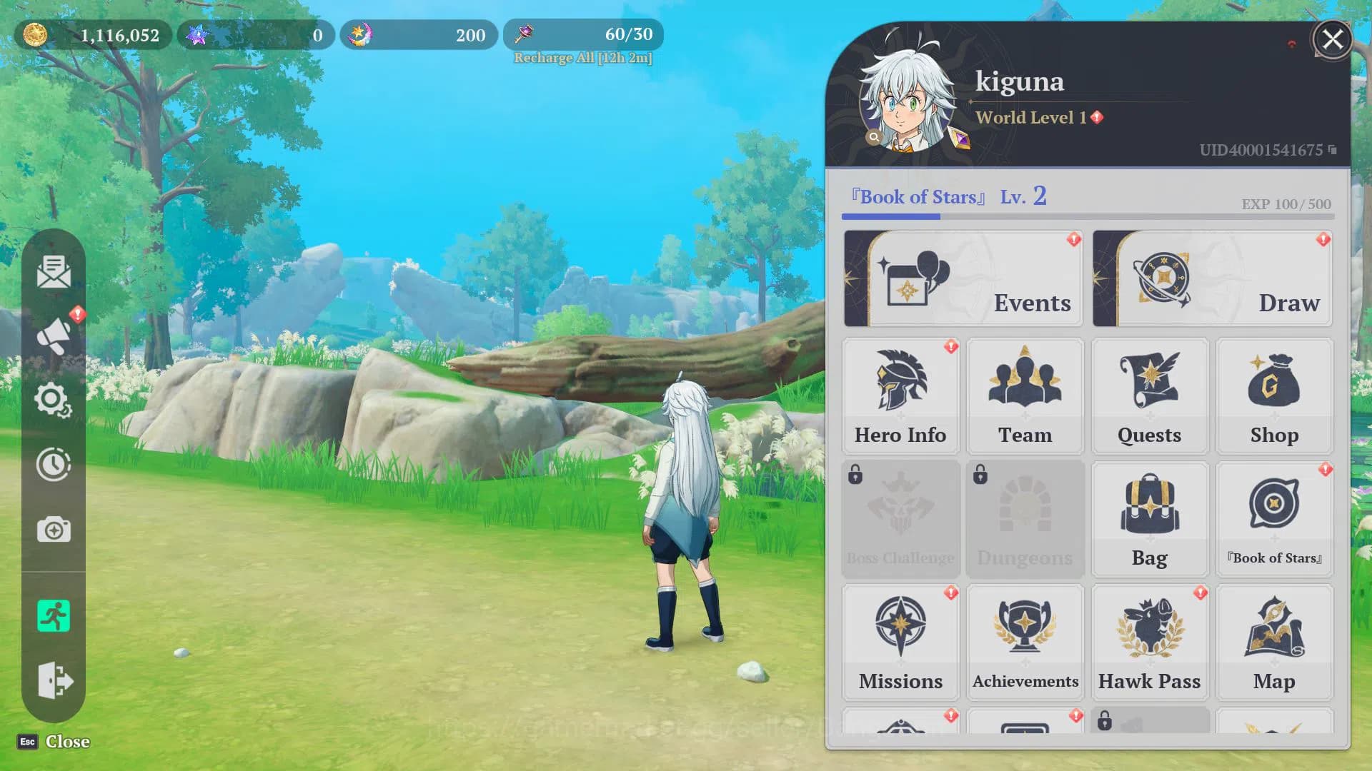 The Seven Deadly Sins: Origin Accounts EU Fresh Starter Lv2 WL1 | 3SSR Escanor + Meliodas image 1