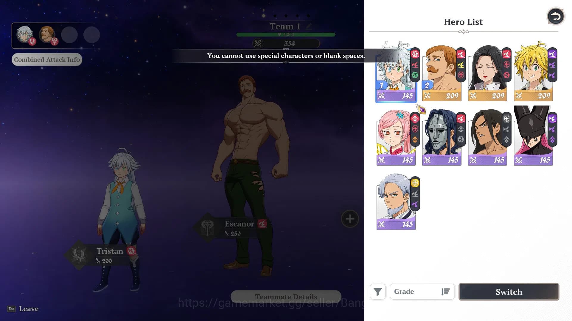 The Seven Deadly Sins: Origin Accounts EU Fresh Starter Lv2 WL1 | 3SSR Escanor + Meliodas image 2