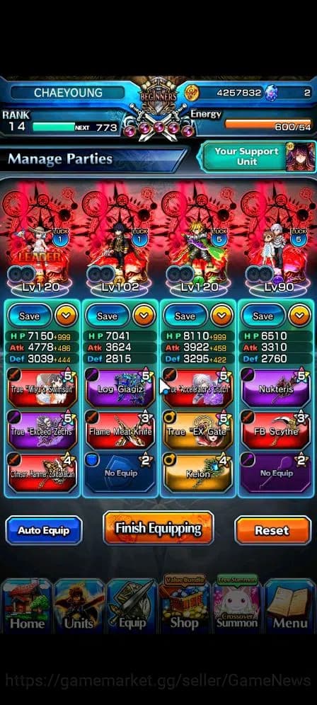 Grand Summoners Accounts Global|Rank 14|Starter|15 Ascend|Summer MiyuTW,Acc image 3