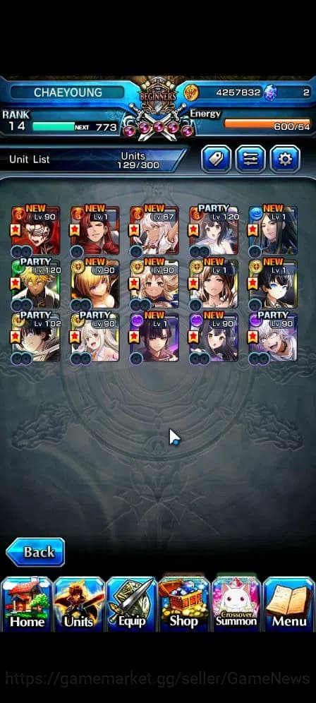 Grand Summoners Accounts Global|Rank 14|Starter|15 Ascend|Summer MiyuTW,Acc image 4