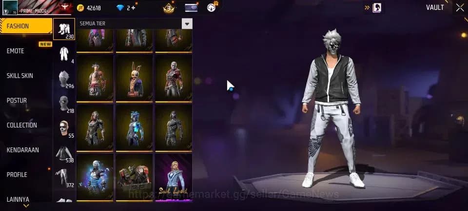 Free Fire Accounts Indonesia |M1887 Sterling Conqueror Lv 6|SCAR Mega image 9