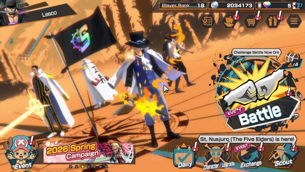 One Piece Bounty Rush Accounts Global|5 EX 1 MAX| Flame E Sabo,Blackbeard Kuzan,A image 1