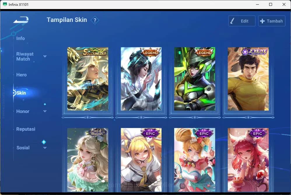 Honor of Kings Accounts GLOBAL | hero 75, skin 75 SXNX houyi, Legend ladys image 2