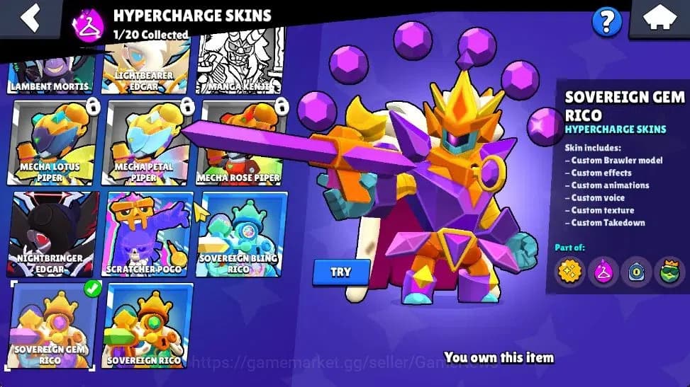 Brawl Stars Accounts 4265 Trophy|126 Gem|28 Brawler 4 Max Lvl|1 Hypch S image 10