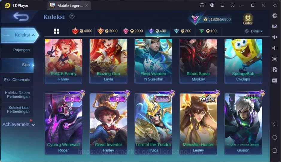 Mobile Legends: Bang Bang Accounts GLOBAL|Hero 132|Skin 264|Annual Haya,CC Natalia,DT image 4