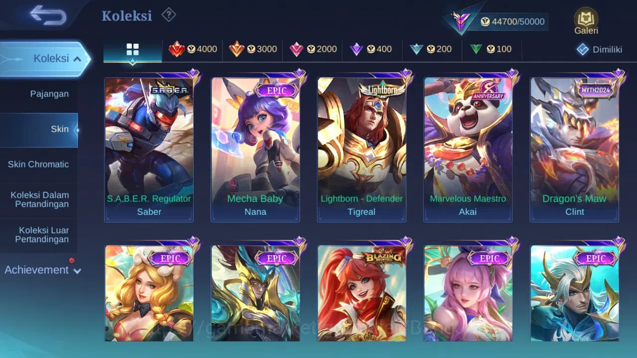 Mobile Legends: Bang Bang Accounts GLOBAL Hero 99 Skin 194 Covenant Benedetta | CC Na image 3