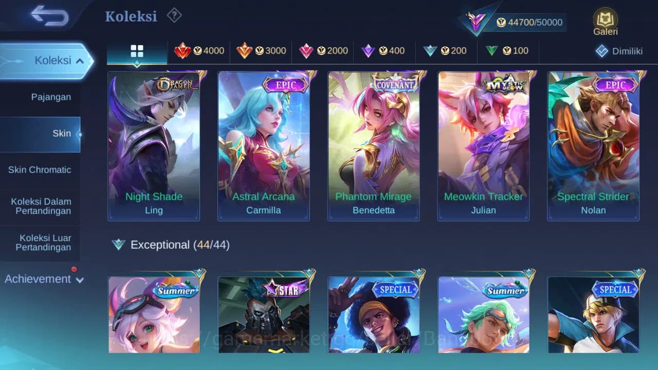 Mobile Legends: Bang Bang Accounts GLOBAL Hero 99 Skin 194 Covenant Benedetta | CC Na image 8