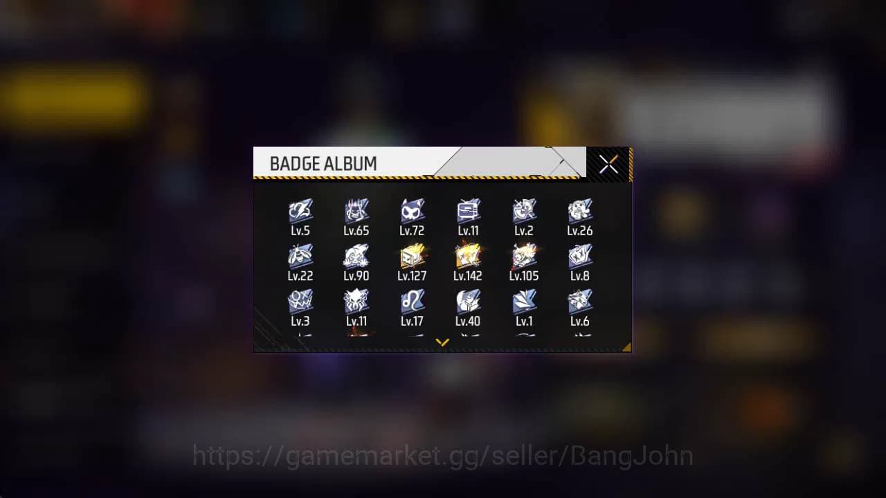 Free Fire Accounts Indonesia, vault 122, SG lumut, evo 2, bvundle cob image 2