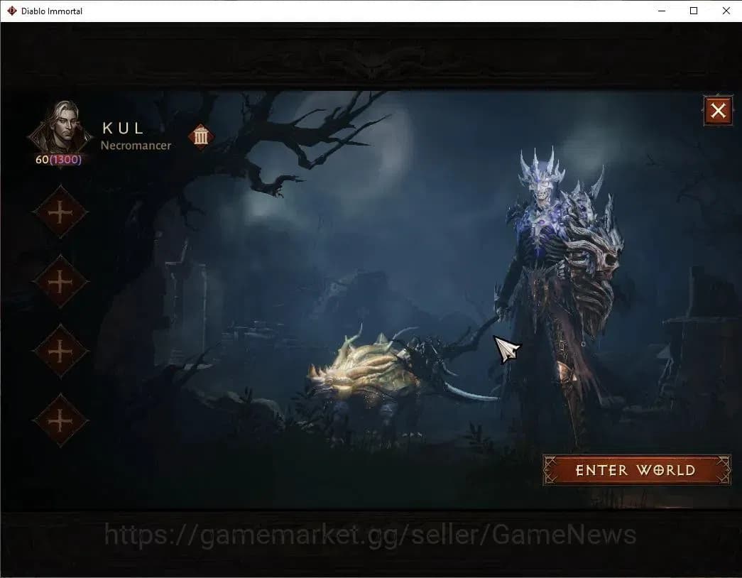 Diablo Immortal Accounts SEA - Bloodrime|CS ON|Lv60(1300)|Necromancer|CR 53 image 1