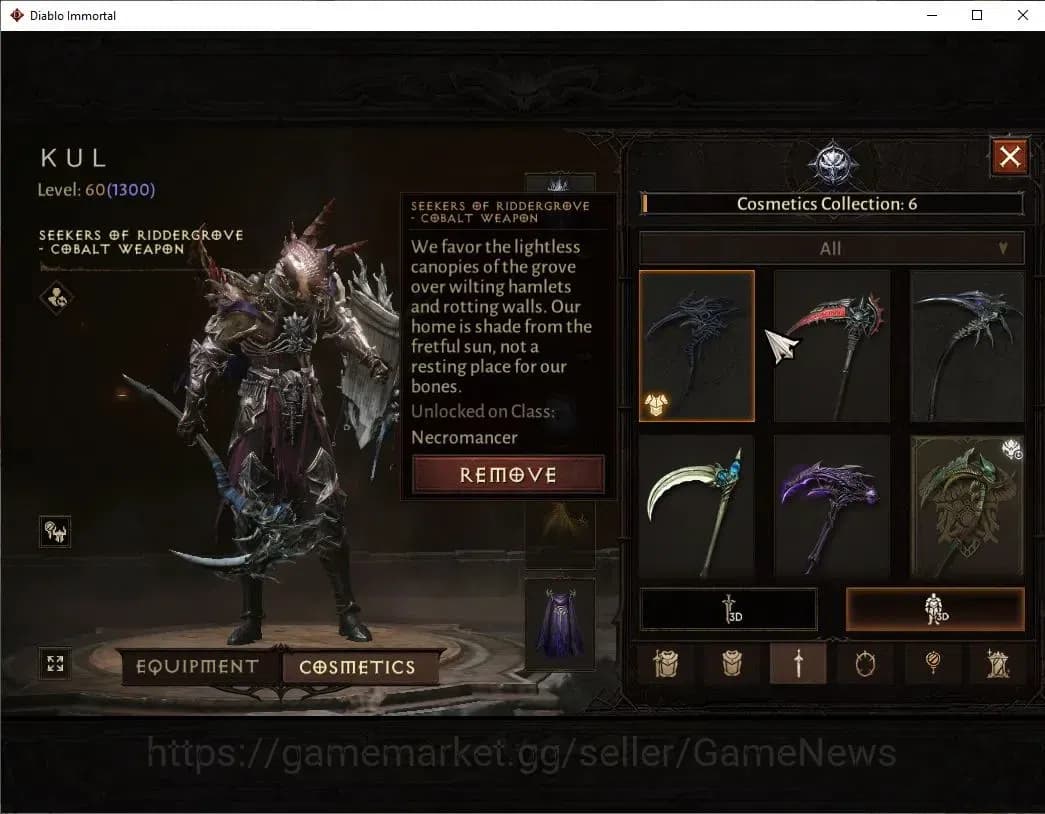 Diablo Immortal Accounts SEA - Bloodrime|CS ON|Lv60(1300)|Necromancer|CR 53 image 13