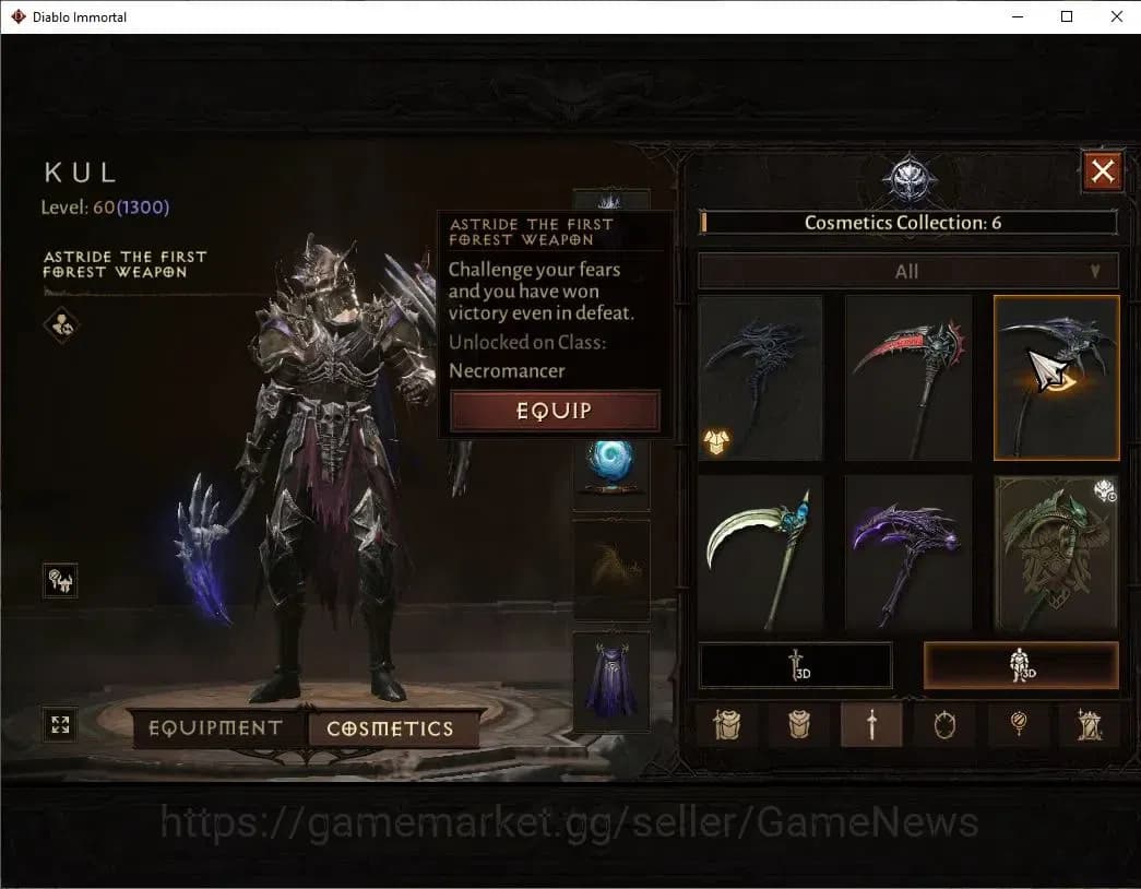 Diablo Immortal Accounts SEA - Bloodrime|CS ON|Lv60(1300)|Necromancer|CR 53 image 15