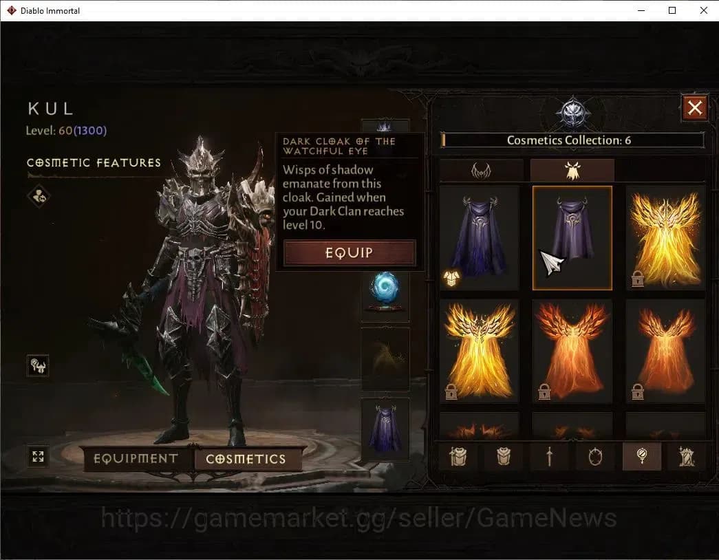 Diablo Immortal Accounts SEA - Bloodrime|CS ON|Lv60(1300)|Necromancer|CR 53 image 20