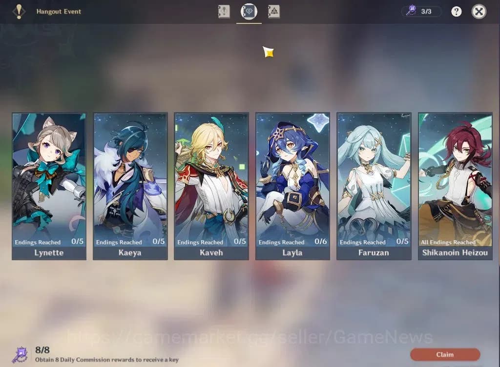 Genshin Impact Accounts ASIA|AR59|13Limited+9(*5WEP)|(NaviaC1,Ayaka,Kazuha image 17
