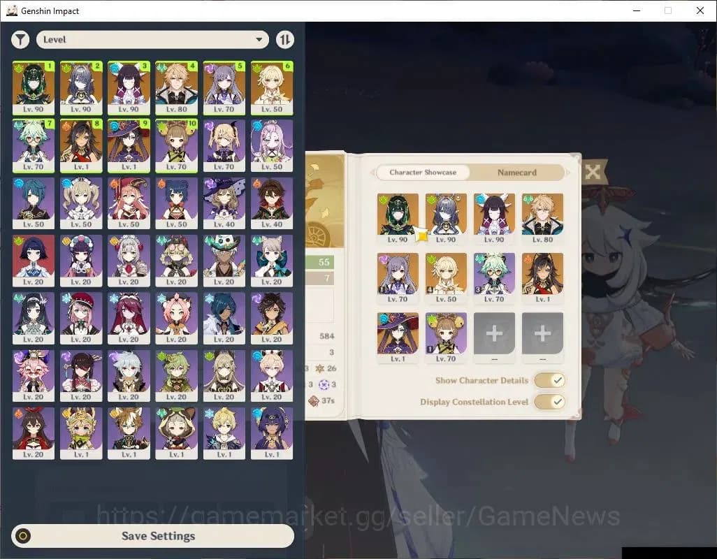 Genshin Impact Accounts ASIA|AR 55|4 Limited+4(*5Weapon)|Never+Sign,Varka, image 1