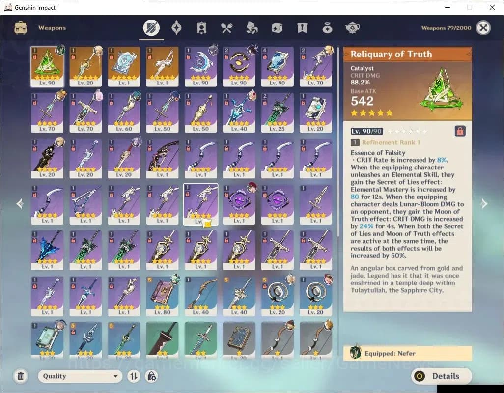 Genshin Impact Accounts ASIA|AR 55|4 Limited+4(*5Weapon)|Never+Sign,Varka, image 4