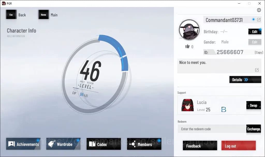 Punishing: Gray Raven Accounts ASIA|Lv 46 | [S Nirvantia,S Crepuscule,S LuciaCW,S image 1