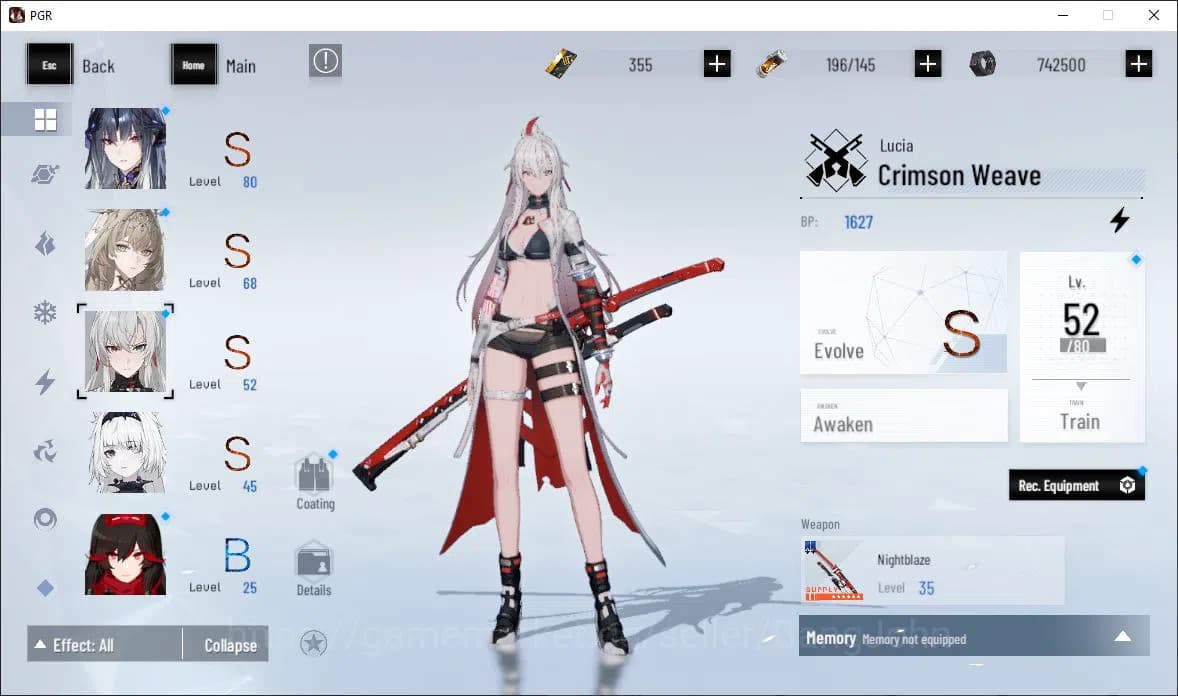 Punishing: Gray Raven Accounts ASIA|Lv 46 | [S Nirvantia,S Crepuscule,S LuciaCW,S image 11