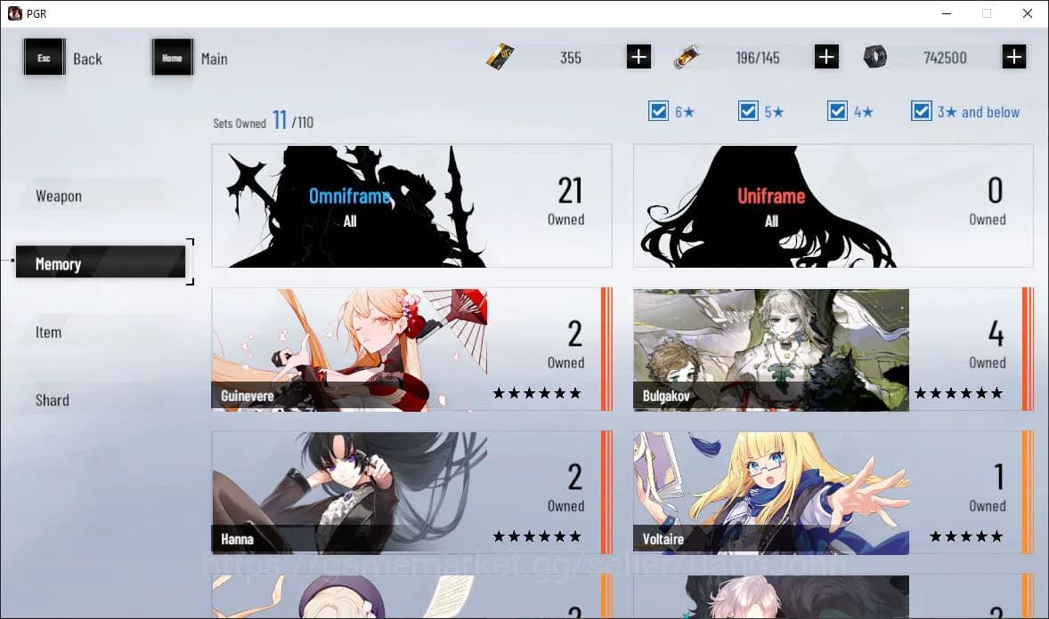 Punishing: Gray Raven Accounts ASIA|Lv 46 | [S Nirvantia,S Crepuscule,S LuciaCW,S image 7