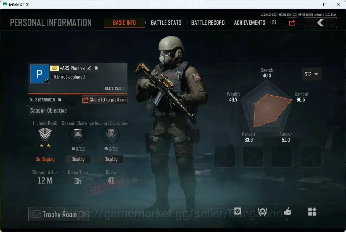 Arena Breakout Accounts MOBILE Lvl 30|SV 12M|CV 10M|MORE SKIN|MORE DETAIL image 1