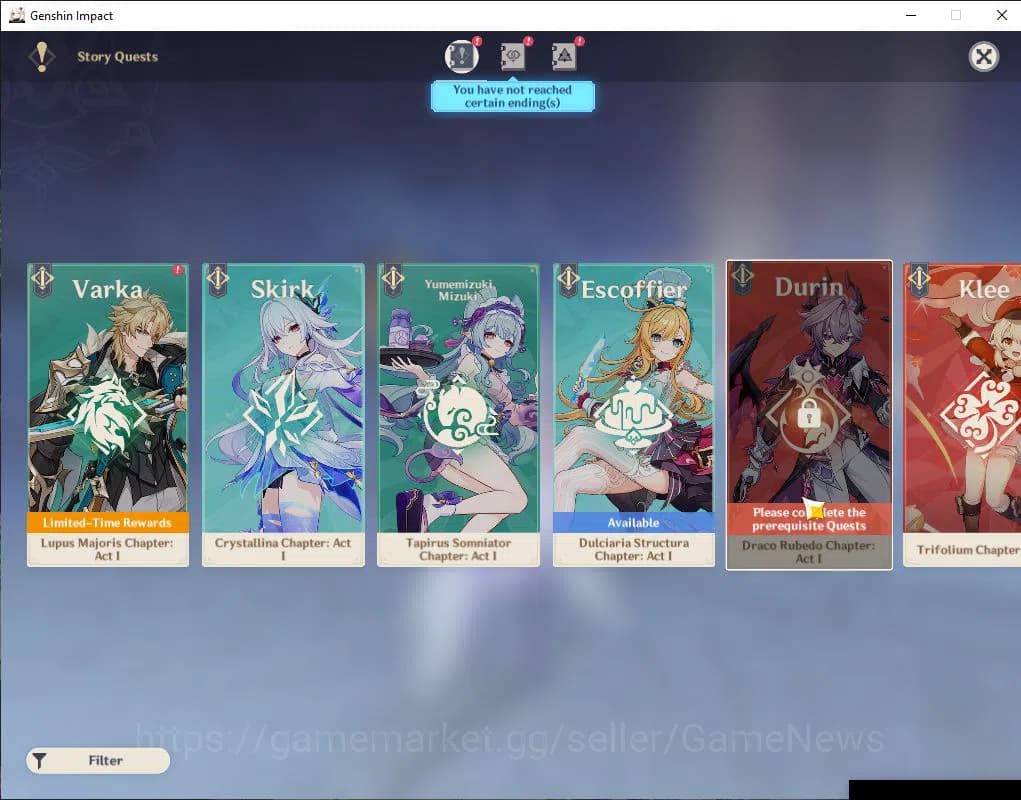 Genshin Impact Accounts Asia|AR 60|15 Limited +9(*5Weapon)|(Navia,Xilonen, image 13