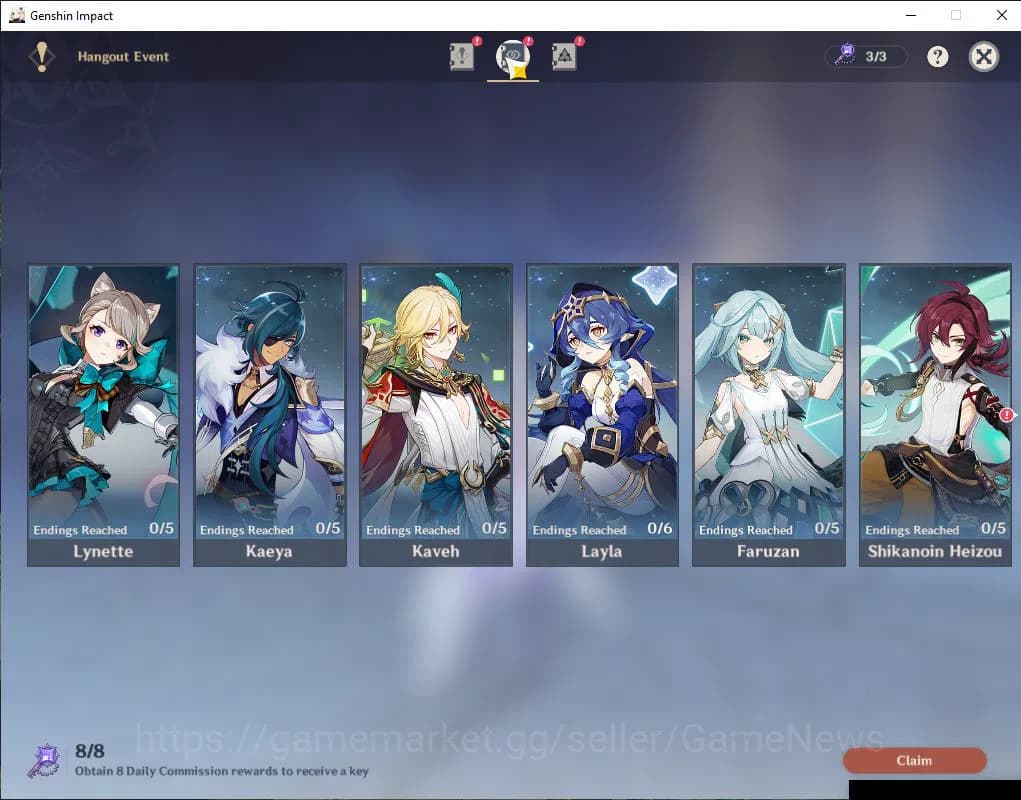 Genshin Impact Accounts Asia|AR 60|15 Limited +9(*5Weapon)|(Navia,Xilonen, image 14