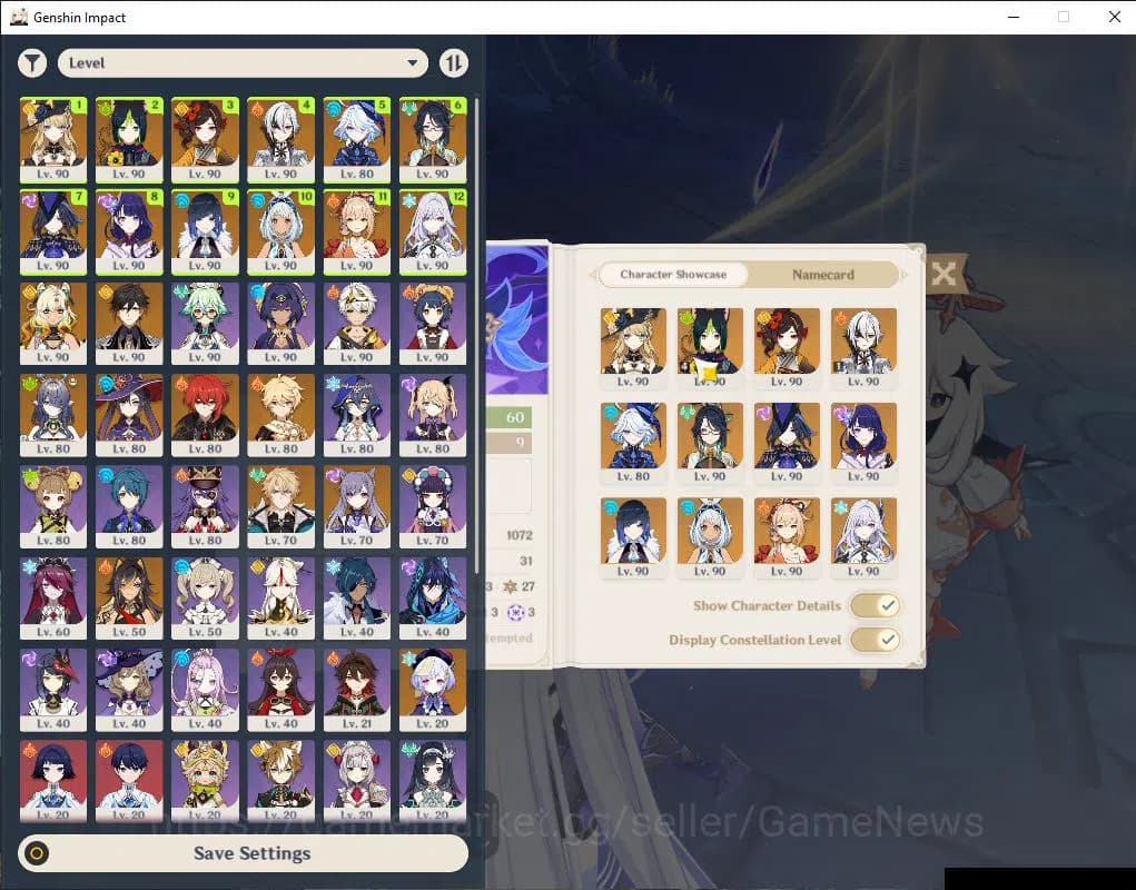 Genshin Impact Accounts Asia|AR 60|15 Limited +9(*5Weapon)|(Navia,Xilonen, image 2