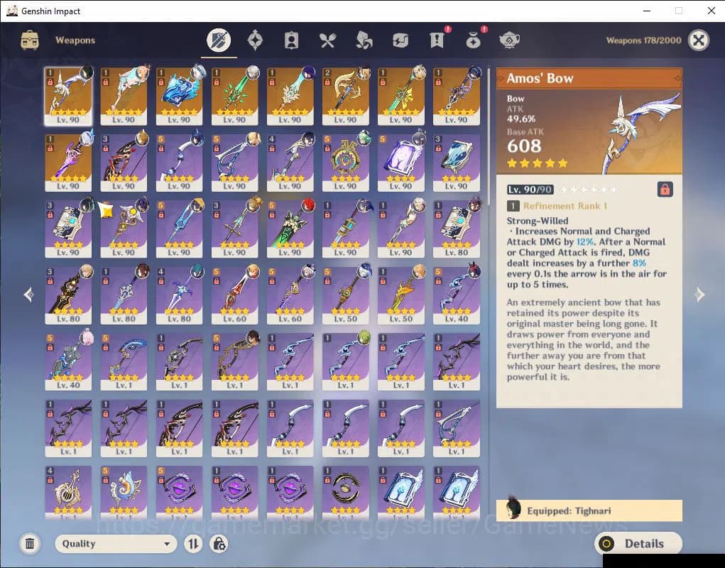 Genshin Impact Accounts Asia|AR 60|15 Limited +9(*5Weapon)|(Navia,Xilonen, image 6