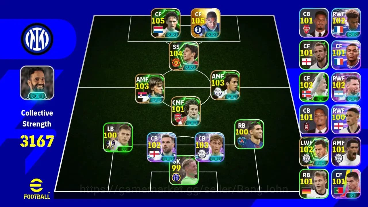 eFootball Accounts ANDROID|PW 3167|Adriano Epic,Shinji Kagawa Epic,Ra image 7