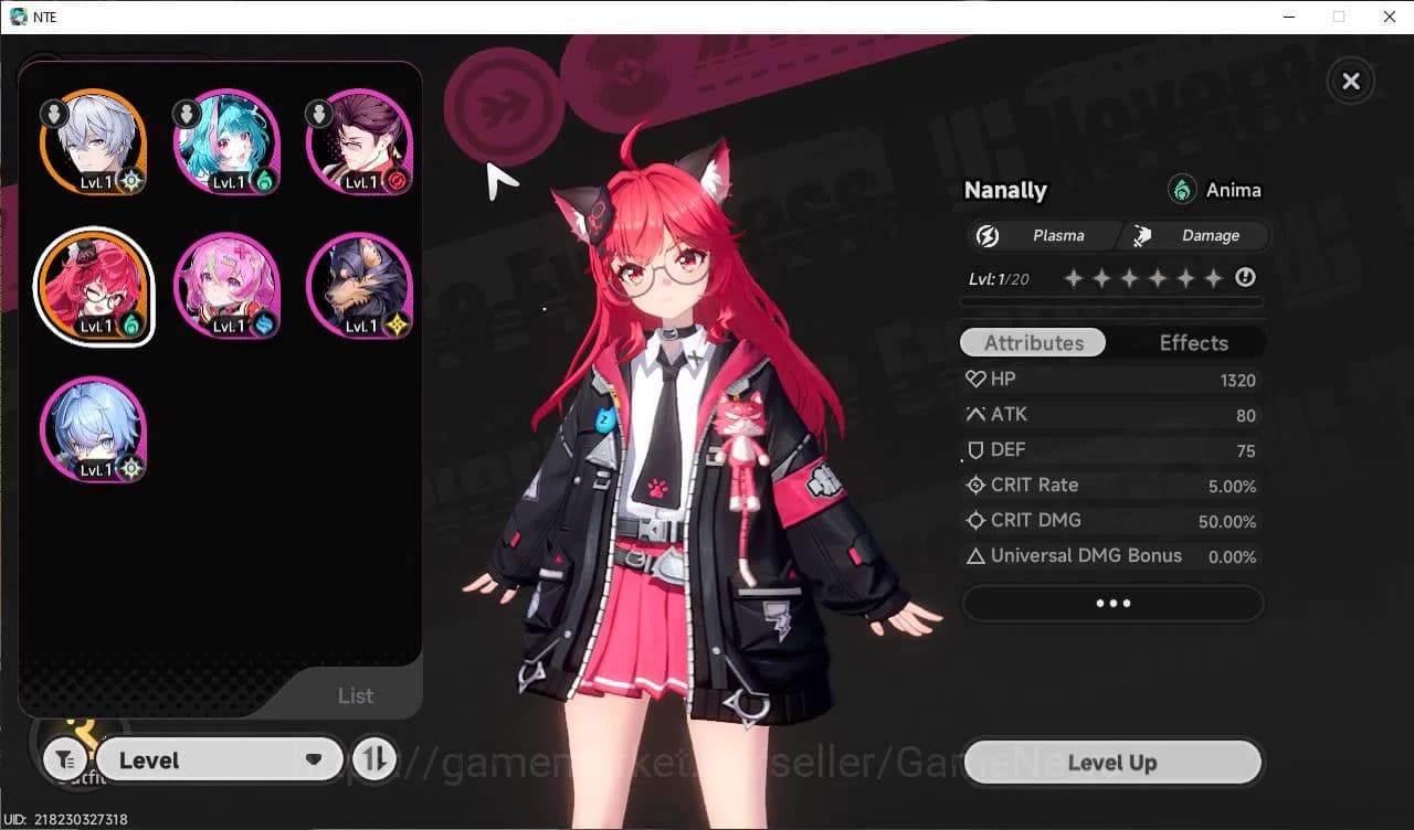 Neverness to Everness Accounts GLOBAL EU |HL 3| 1 SSR Limited Nanally + 5 SR [Ski image 1
