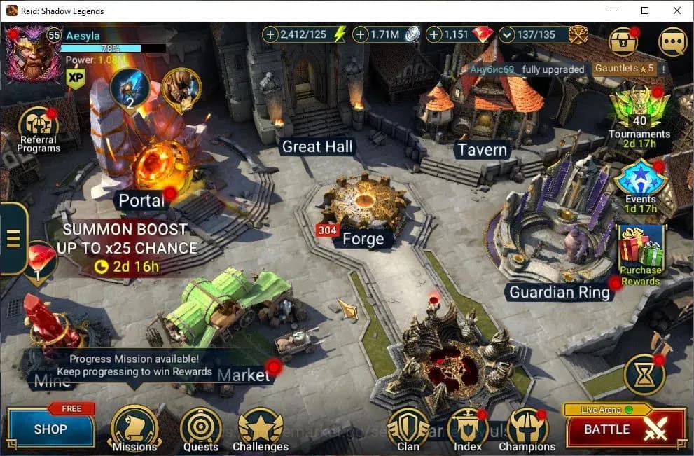 Raid: Shadow Legends Accounts Lv55 1M Power|19 Legend(Wixwell,Hilvi,DKnight,Arta image 1