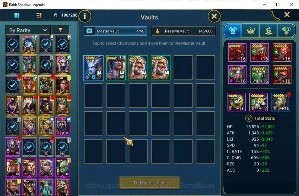 Raid: Shadow Legends Accounts Lv55 1M Power|19 Legend(Wixwell,Hilvi,DKnight,Arta image 10