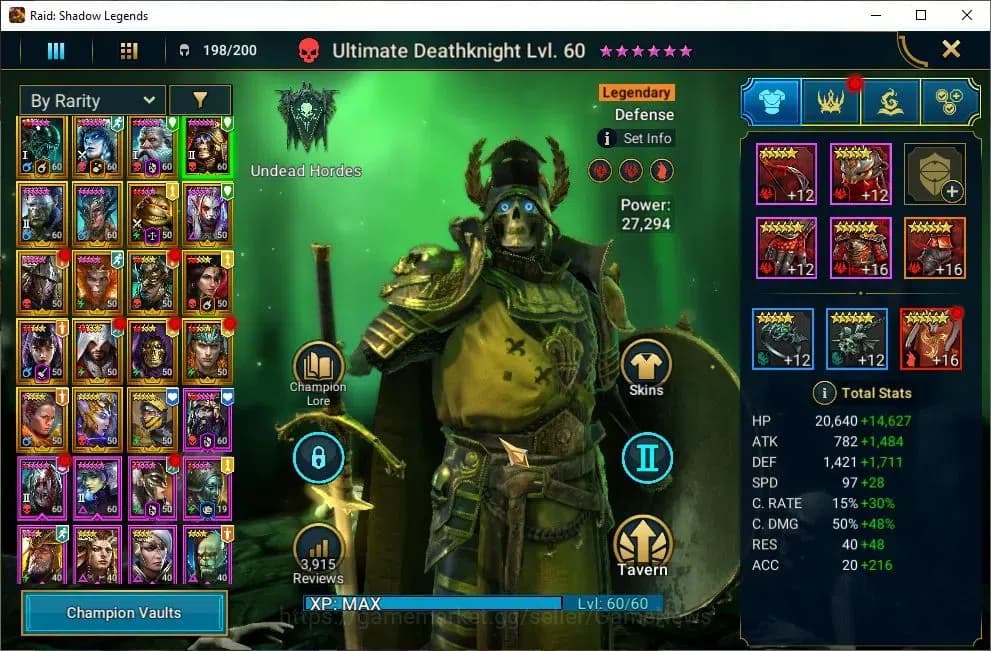 Raid: Shadow Legends Accounts Lv55 1M Power|19 Legend(Wixwell,Hilvi,DKnight,Arta image 5