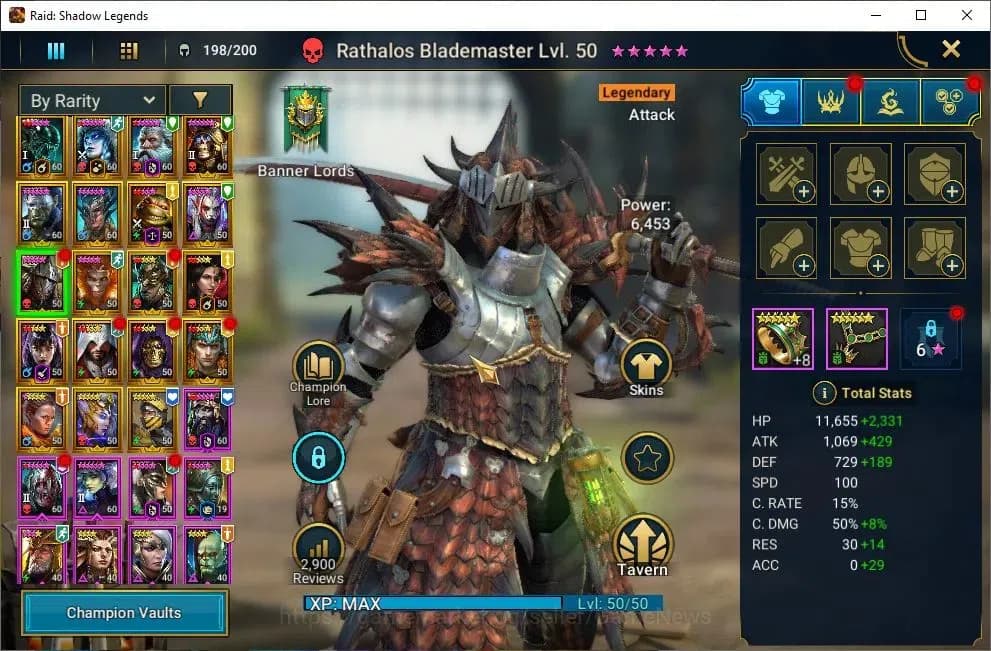 Raid: Shadow Legends Accounts Lv55 1M Power|19 Legend(Wixwell,Hilvi,DKnight,Arta image 7