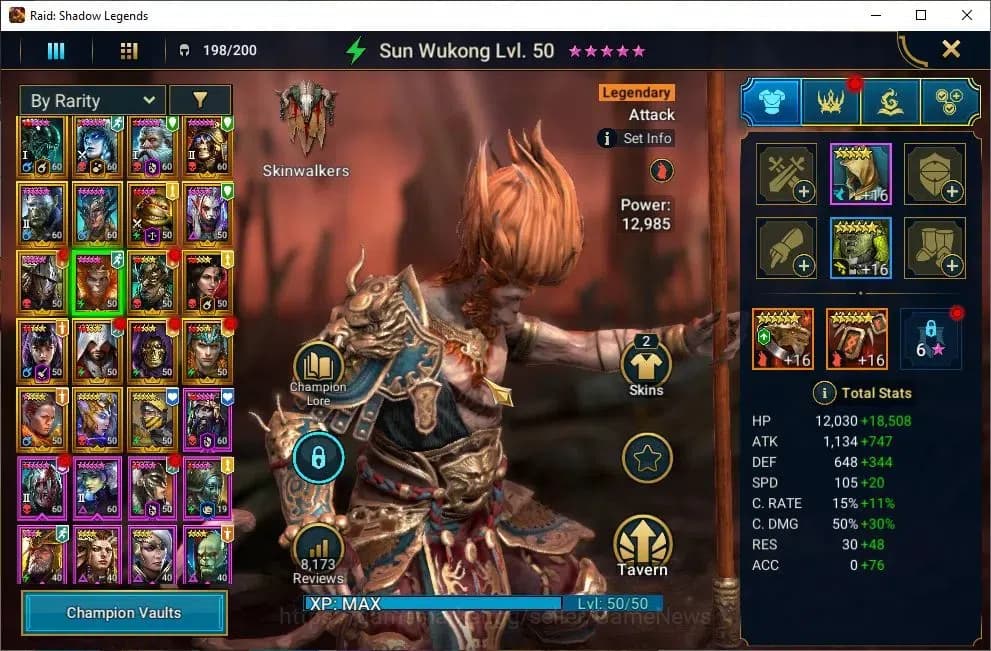 Raid: Shadow Legends Accounts Lv55 1M Power|19 Legend(Wixwell,Hilvi,DKnight,Arta image 8