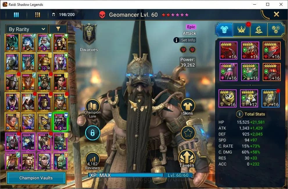 Raid: Shadow Legends Accounts Lv55 1M Power|19 Legend(Wixwell,Hilvi,DKnight,Arta image 9