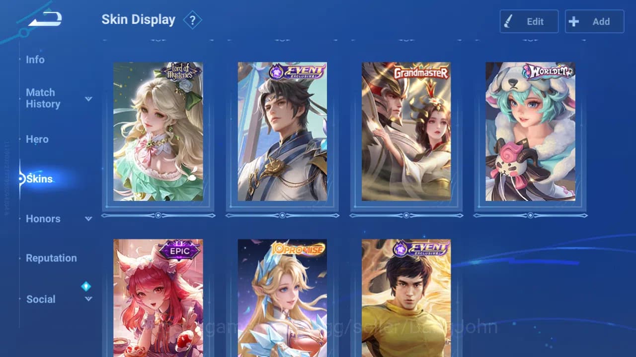 Honor of Kings Accounts Hero 111|Skin 150|Conan Marco|LNY26 DiaoChan|Sanxi image 7
