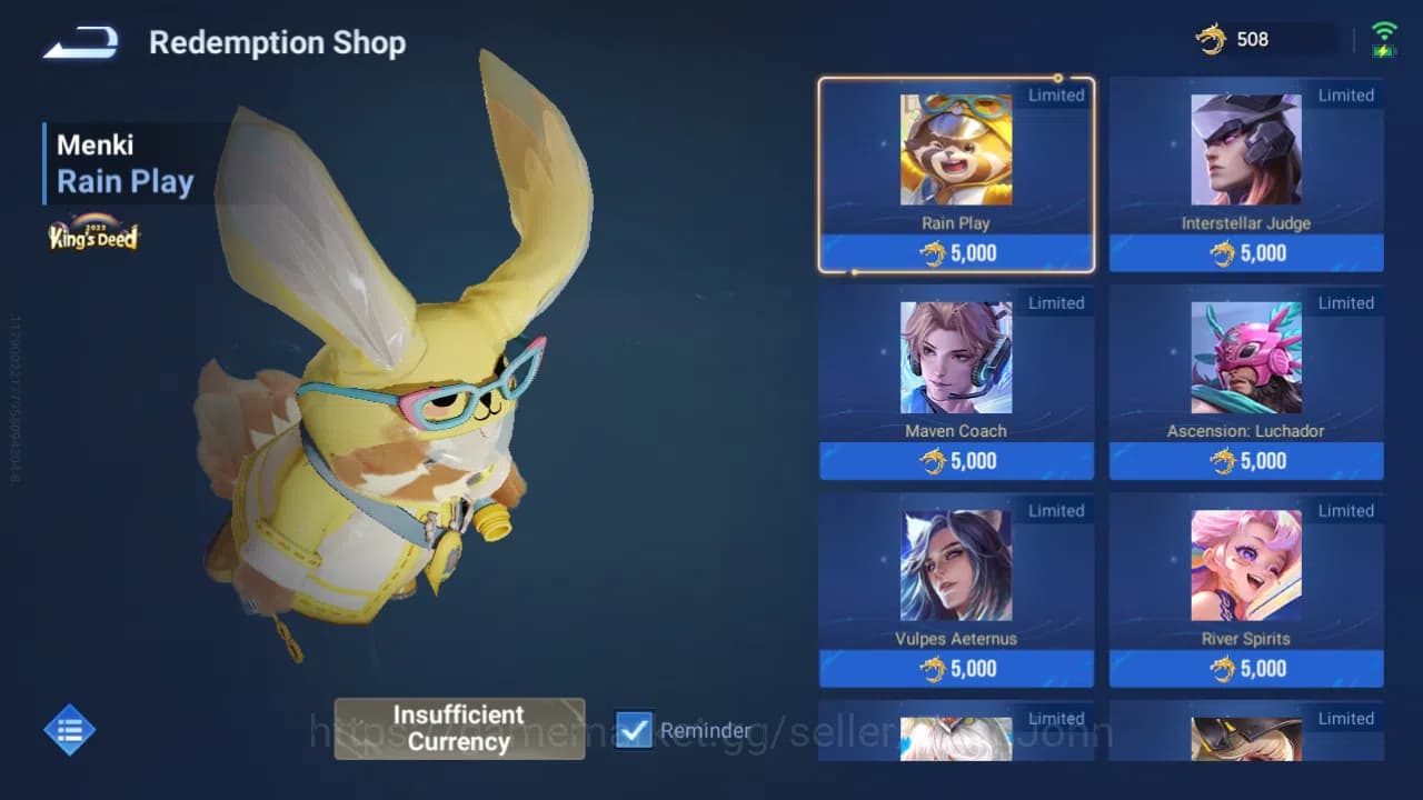 Honor of Kings Accounts Hero 111|Skin 150|Conan Marco|LNY26 DiaoChan|Sanxi image 9