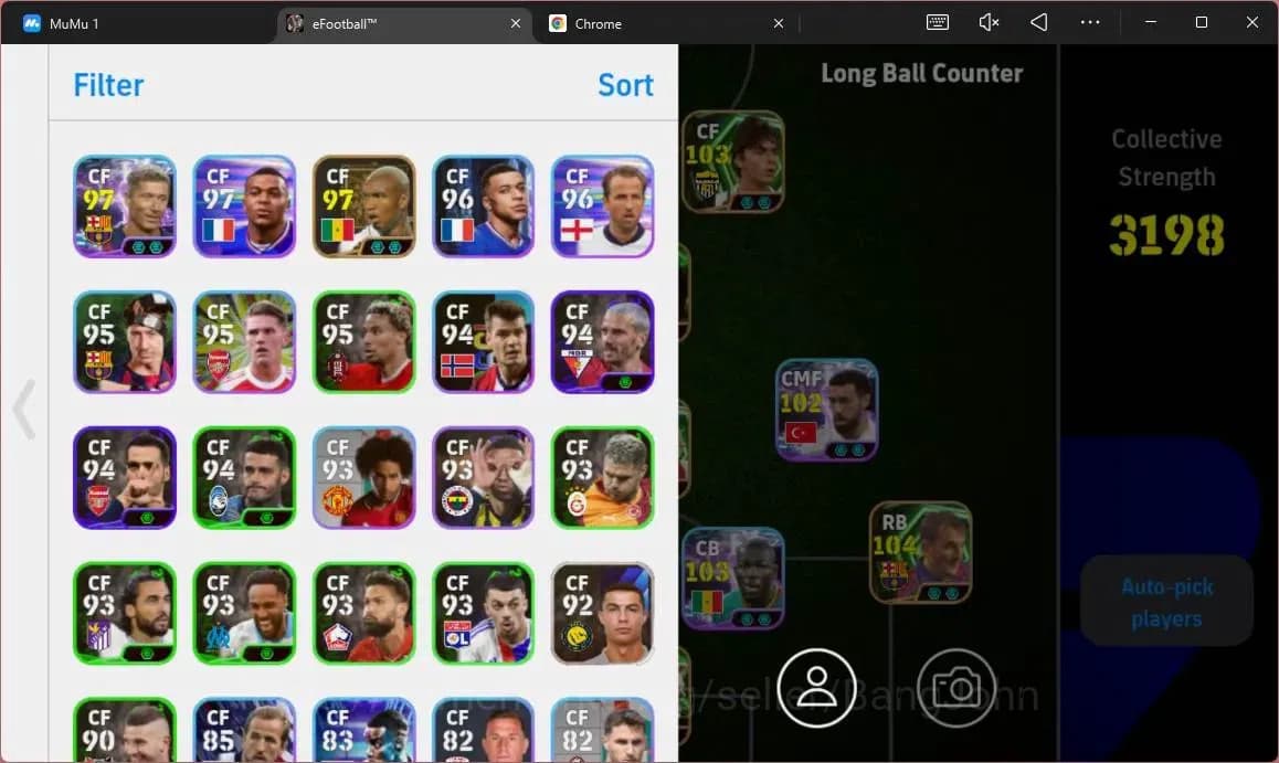 eFootball Accounts ANDROID|PW 3198|Epc John Cruyff|Epc Franco Baresl| image 3