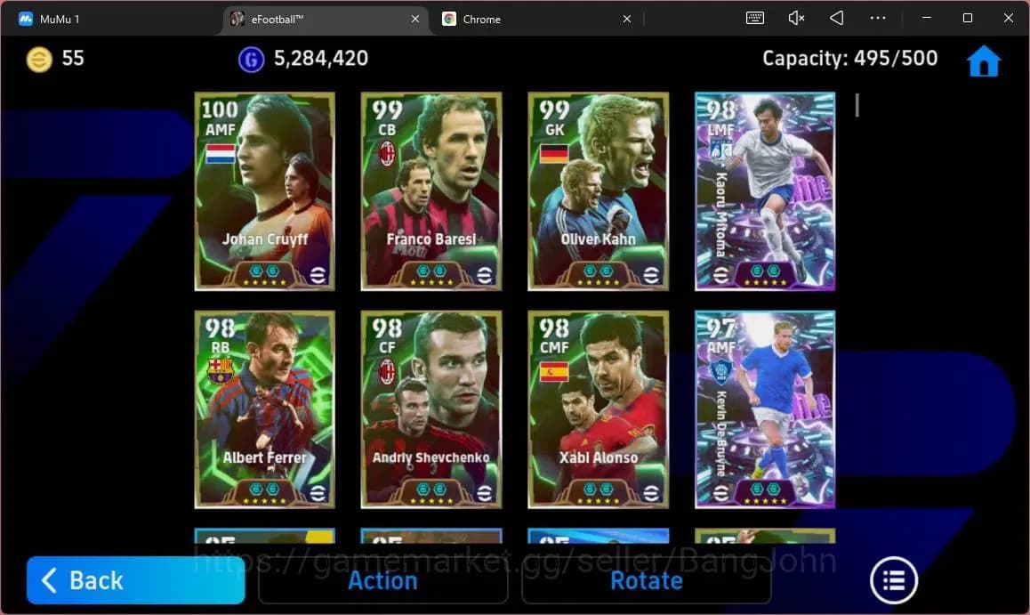 eFootball Accounts ANDROID|PW 3198|Epc John Cruyff|Epc Franco Baresl| image 6