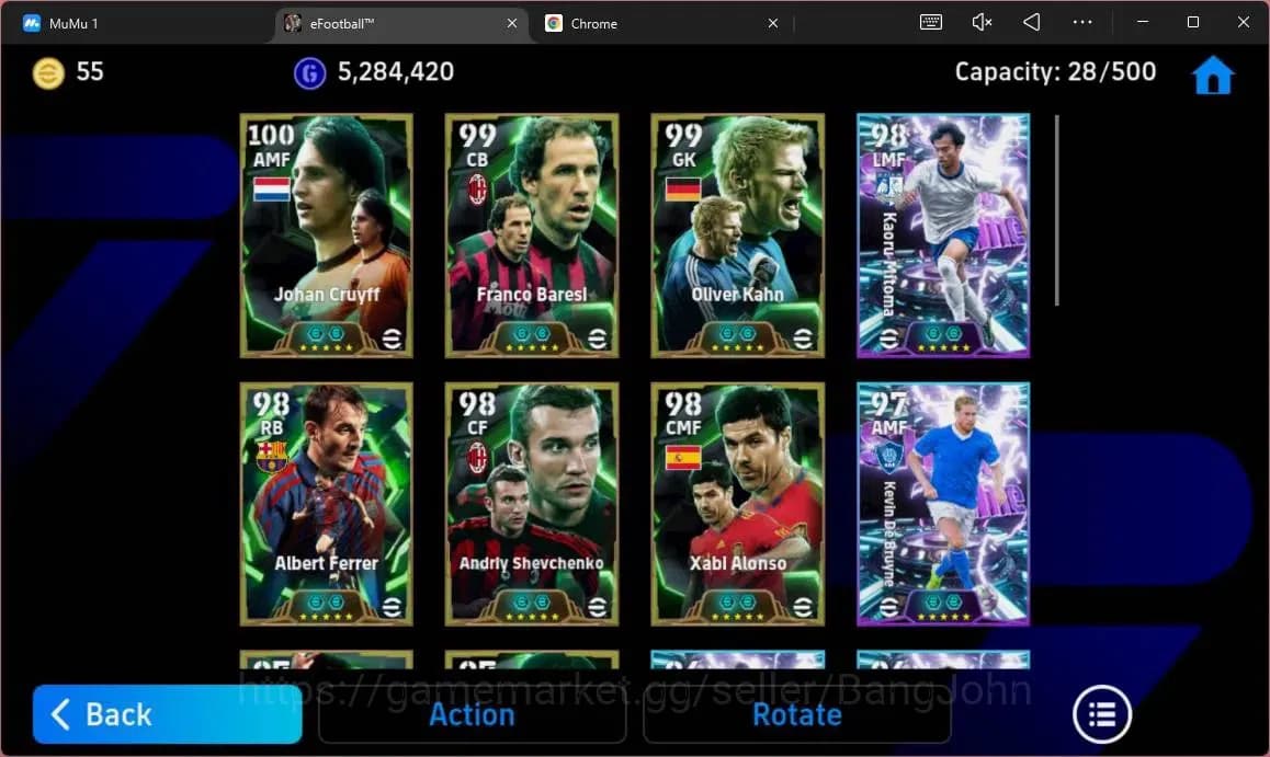 eFootball Accounts ANDROID|PW 3198|Epc John Cruyff|Epc Franco Baresl| image 9