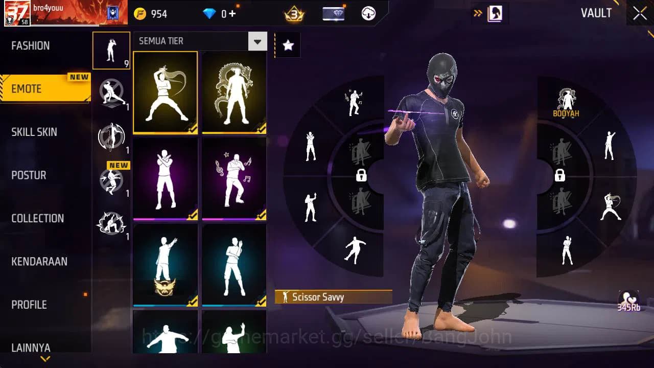 Free Fire Accounts Indonesia, Vault 84, SG terompet, Baju winterland, image 2