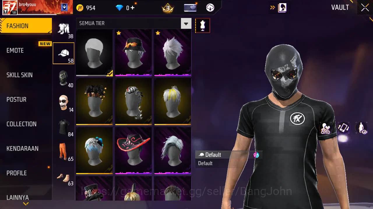 Free Fire Accounts Indonesia, Vault 84, SG terompet, Baju winterland, image 9