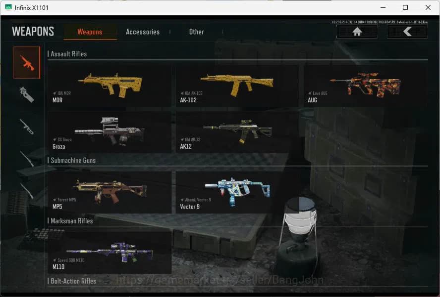 Arena Breakout Accounts Mobile|LVL 22|10,2M|9K|Groza SS,AUG lava,Vector 9 image 4