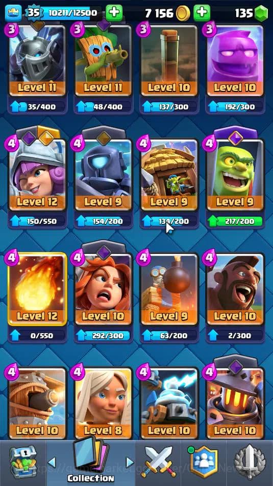 Clash Royale Accounts Lv 35|Trophy 8000|KTL 12|LimitedSkin|Total Card 12 image 11