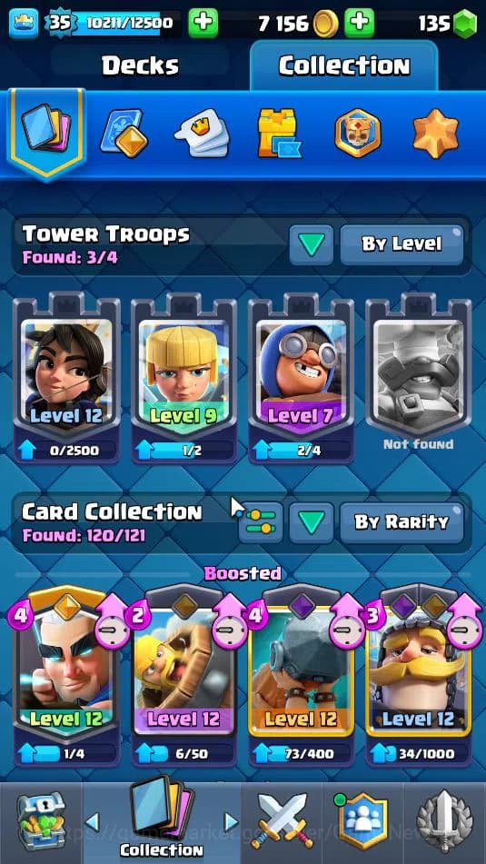 Clash Royale Accounts Lv 35|Trophy 8000|KTL 12|LimitedSkin|Total Card 12 image 4