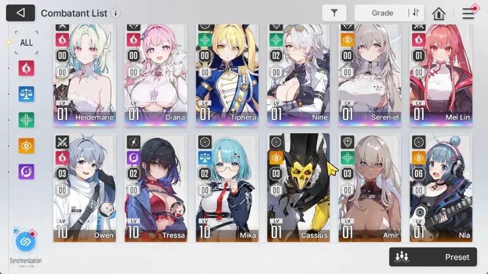 Chaos Zero Nightmare Accounts GLOBAL Lv53|6 SSR[Heidemarie,Diana,NineM2,Mei LinM image 3